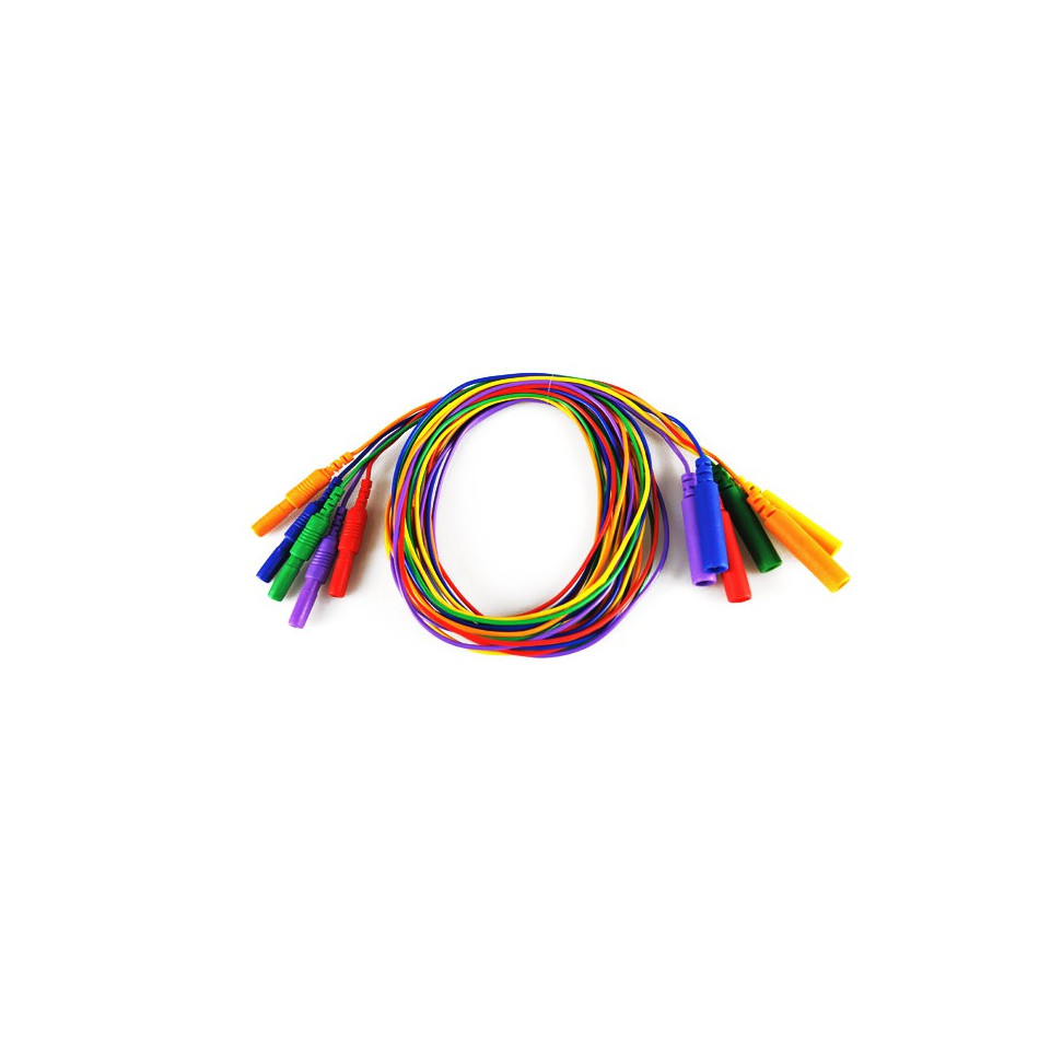 Kabel przedłużający do igłowych elektrod podskórnych i 2022, 6 kolorów, 6 szt.
