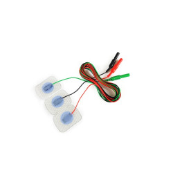 Jednorazowe powierzchniowe elektrody żelowane, pojedyncze, Ag/AgCl, 22x30mm, z kablem 120cm Jednorazowe powierzchniowe elektrody żelowane, pojedyncze, Ag/AgCl, 22x30mm, z kablem 120cm
