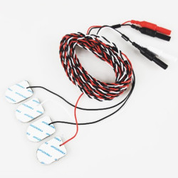 4 jednorazowe żelowane elektrody powierzchniowe, parowane, Ag/AgCl