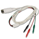 Kabel ekranowany, 5 pin DIN - 3 x TP typ żeński 0,7mm.