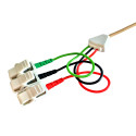 Kabel ekranowany z 3 klamerkami do elektrod powierzchniowych