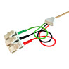 Kabel ekranowany z 3 klamerkami do elektrod powierzchniowych