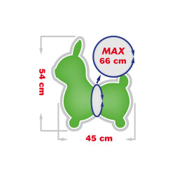 Raffy - nadmuchiwana zabawka do skakania królik
