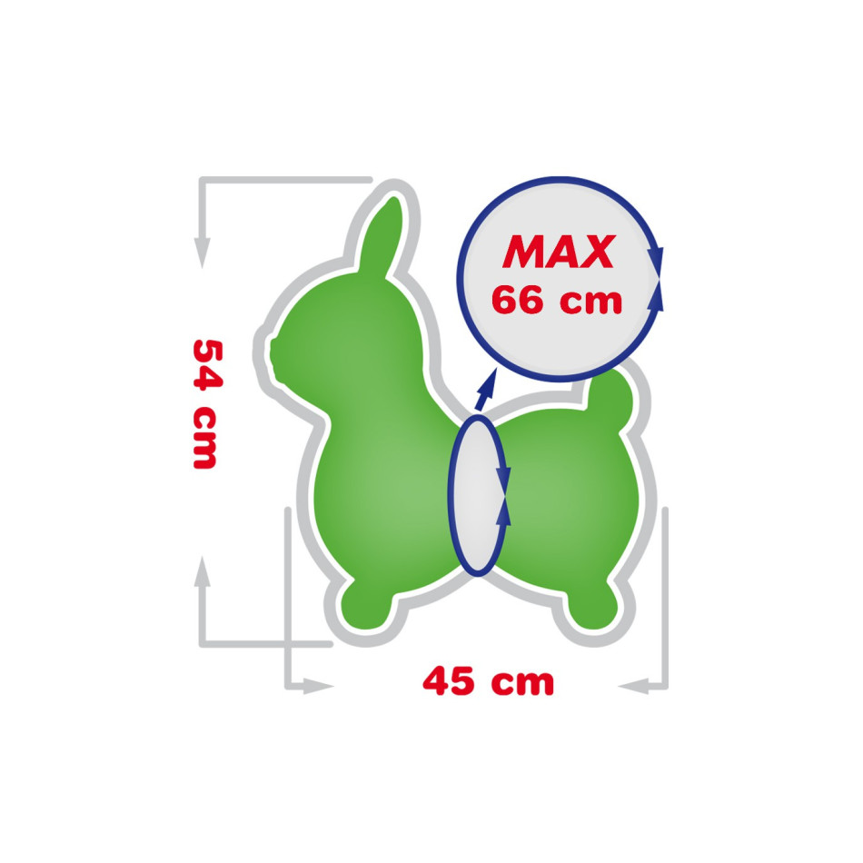Raffy - nadmuchiwana zabawka do skakania królik