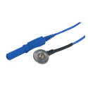 Wielorazowa elektroda miseczkowa AG, średnica 10 mm z kablem 1,5 m wtyk 1,5 mm TP