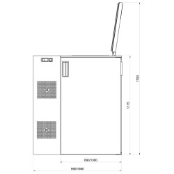 Lodówka na odpady medyczne ODP 2x240