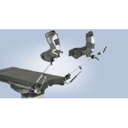 Uchwyty do pozycjonowania nóg regulowane sprężyną gazową do stołów Lojer Scandia