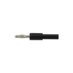 Adapter - przejściówka z 2 mm (gniazdo) na 4 mm (wtyk) - czarny