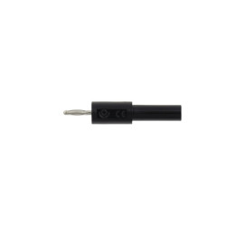 Adapter - przejściówka z 4 mm (gniazdo) na 2 mm (wtyk) - czarny