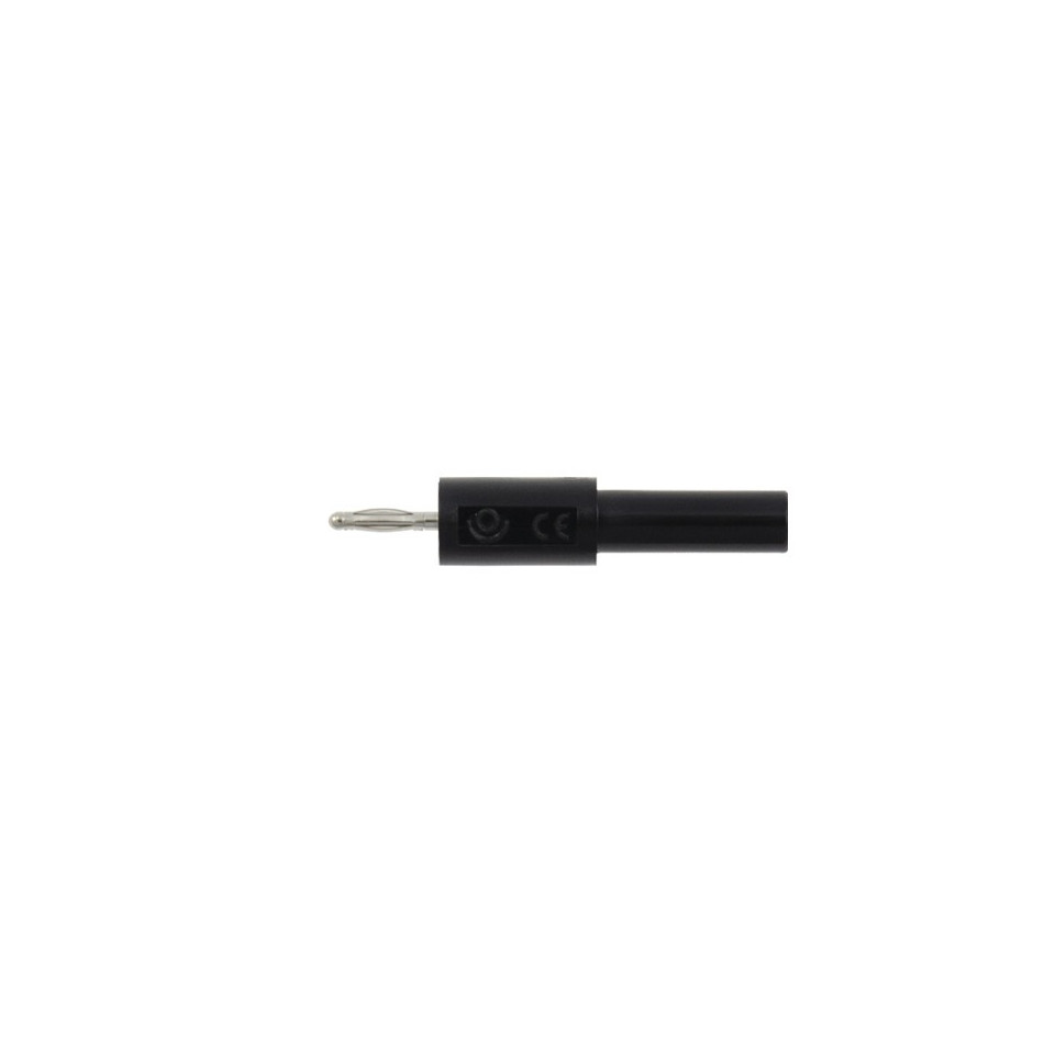 Adapter - przejściówka z 4 mm (gniazdo) na 2 mm (wtyk) - czarny