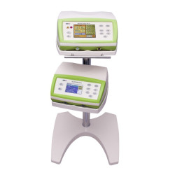 Mobilny stolik dwupółkowy pod aparaty