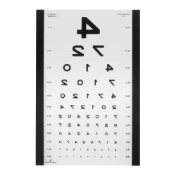 Tablica okulistyczna Snellena OKO do badania wzroku