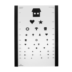 Tablica okulistyczna Snellena OKO do badania wzroku