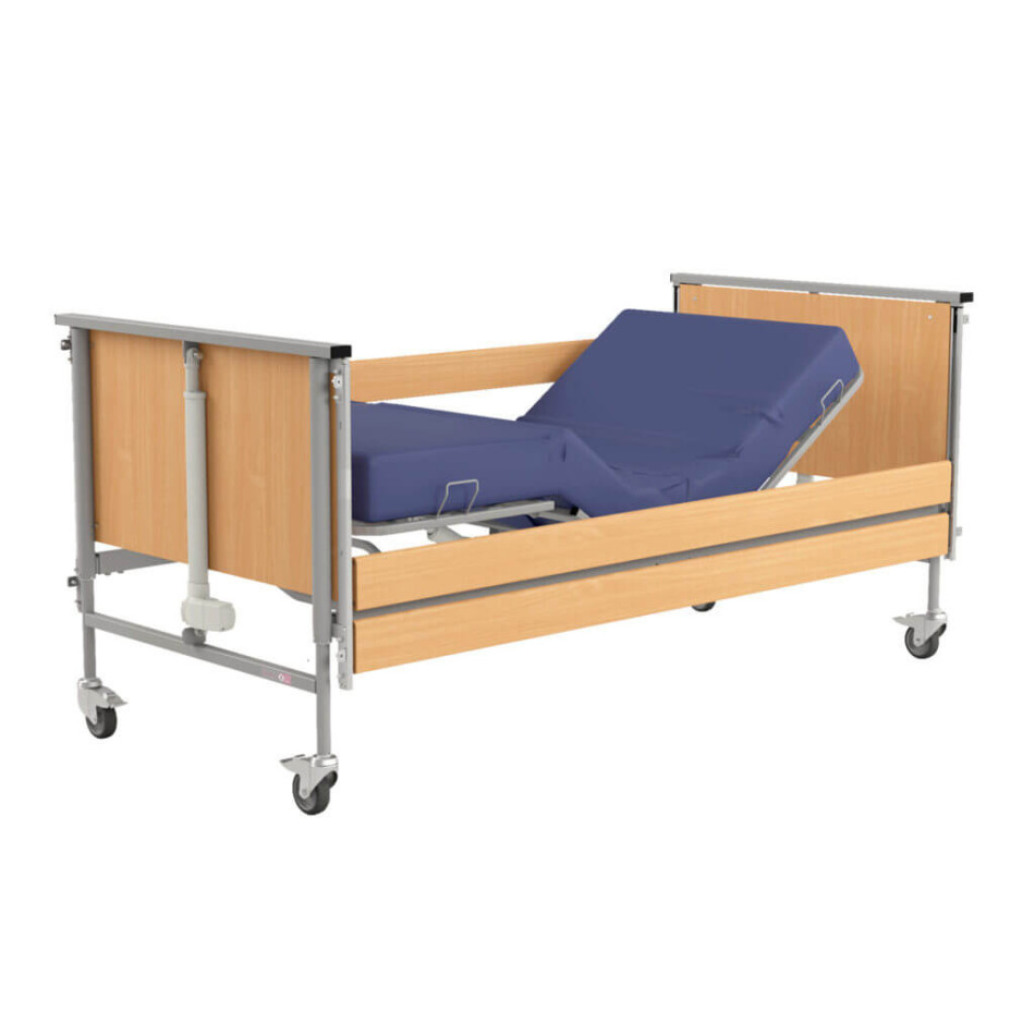 Łóżko rehabilitacyjne Taurus 2 z leżem drewnianym