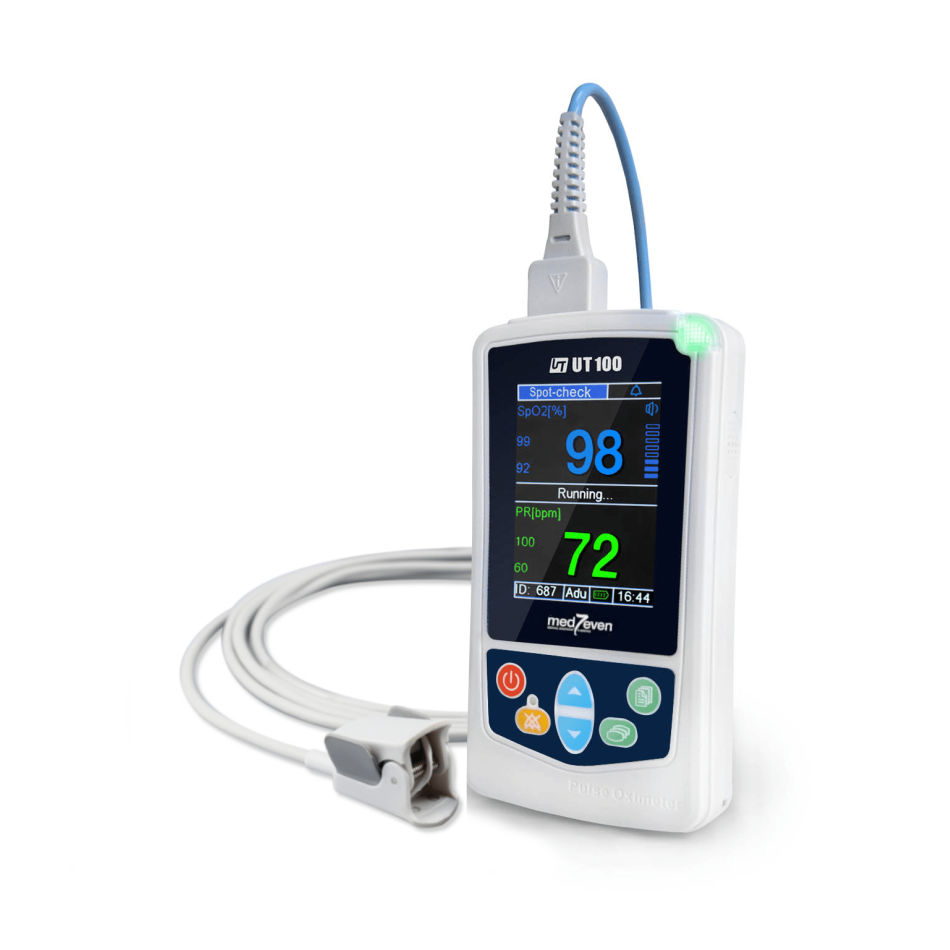 Przenośny napalcowy Pulsoksymetr UT100