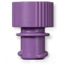 Fioletowy korek z żeńskim gwintem typu ENFit