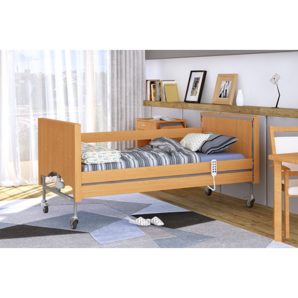 Łóżko rehabilitacyjne Taurus 2 Lux z drewnianym leżem