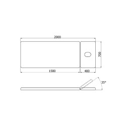 Leżanka drewniana do masażu Relax