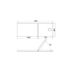 Leżanka drewniana Afrodyta II