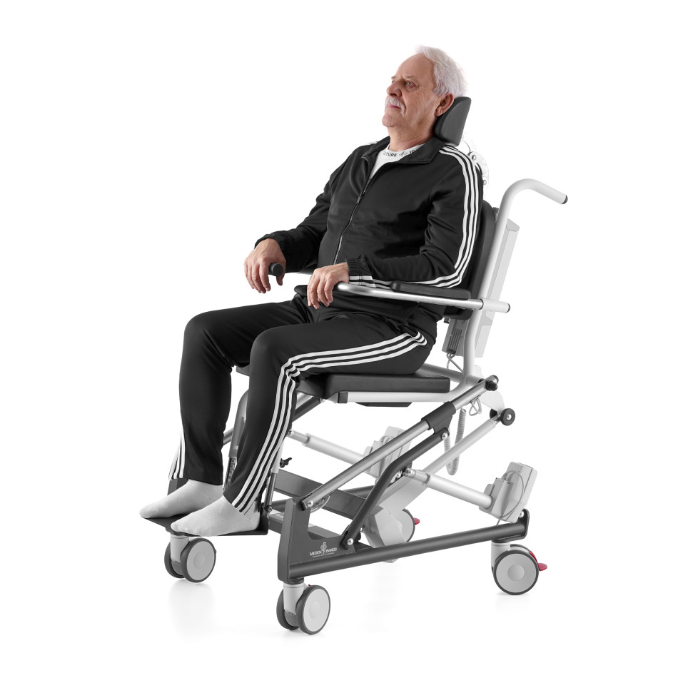 Mobilne krzesło do higieny z regulacją pozycji Mohican II
