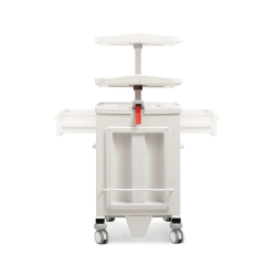 Dwustronna szafka przyłóżkowa ze zintegrowanym stolikiem - model 2050