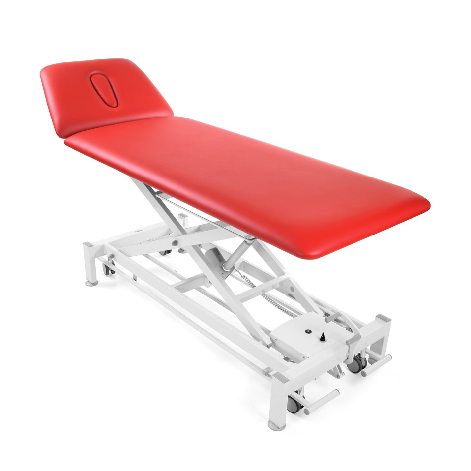 Galaxy Mercury S2.F4, 2-sekcyjny stół do masażu - kolor czerwony