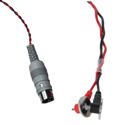 Stalowe elektrody miseczkowe z przewodem 100 cm