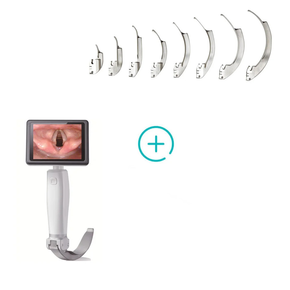 Zestaw - Videolaryngoskop VL3R + komplet 5 wielorazowych końcówek do videolaryngoskopu