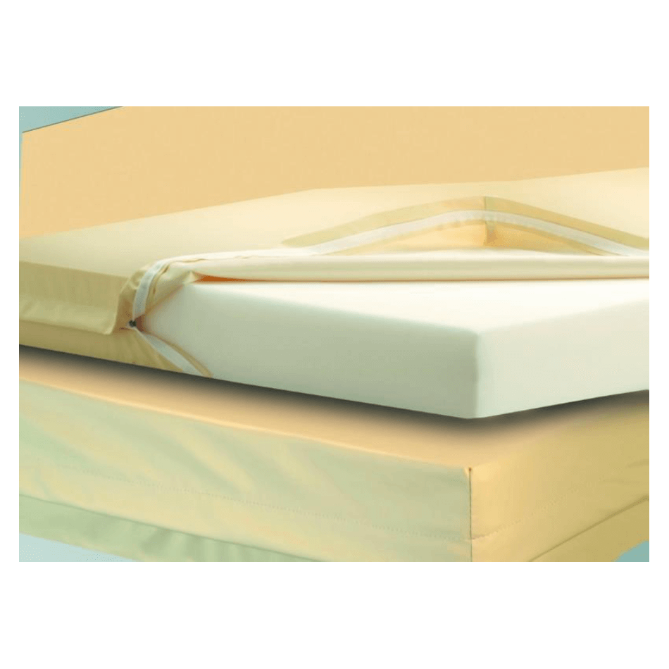 Materac z pianki poliuretanowej z pokrowcem ochronnym