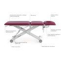 Stół do masażu i rehabilitacji Nexus S5 - kolor Bordeaux