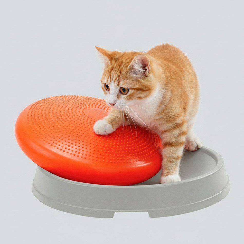 Poduszka sensoryczna na podkładce Disco Dome dla zwierząt