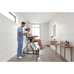 Mobilne krzesło do higieny z regulacją pozycji Mohican II