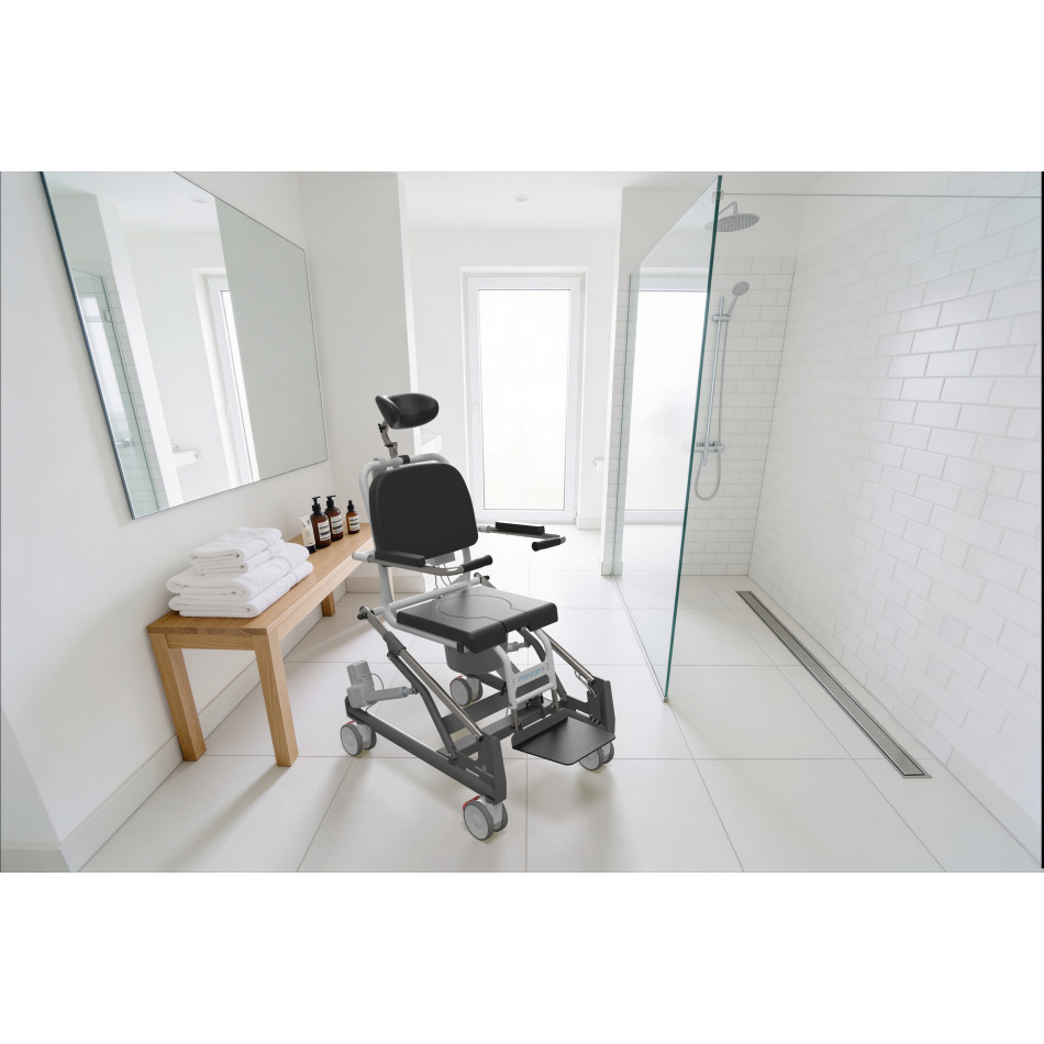 Mobilne krzesło do higieny z regulacją pozycji Mohican II