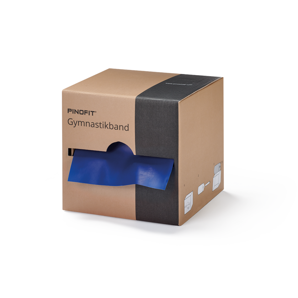 PINOFIT Band taśma do ćwiczeń i rehabilitacji 45 m niebieska