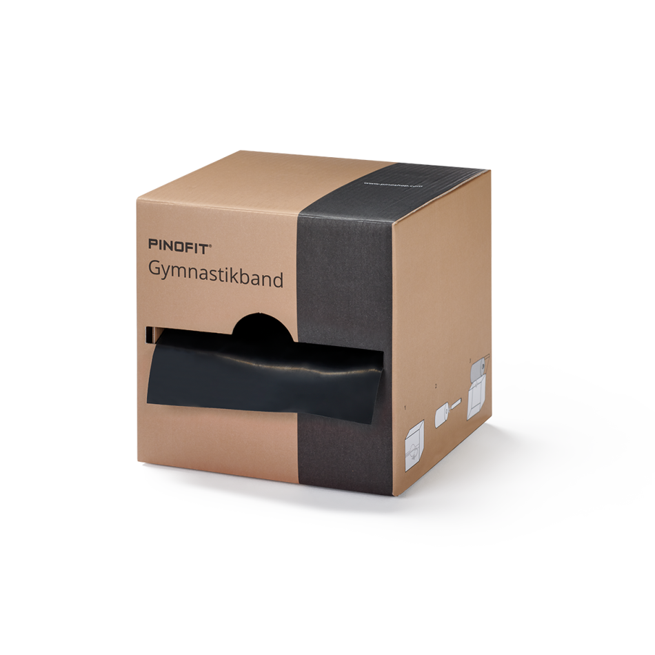 PINOFIT Band taśma do ćwiczeń i rehabilitacji 45 m czarna