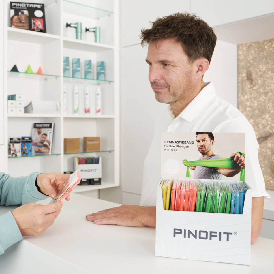 Zestaw 24 szt. taśm do ćwiczeń i rehabilitacji PINOFIT - BAND