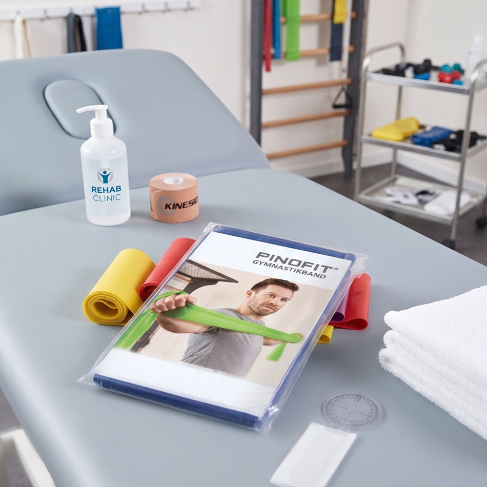 PINOFIT Band taśma do ćwiczeń i rehabilitacji 2 m niebieska