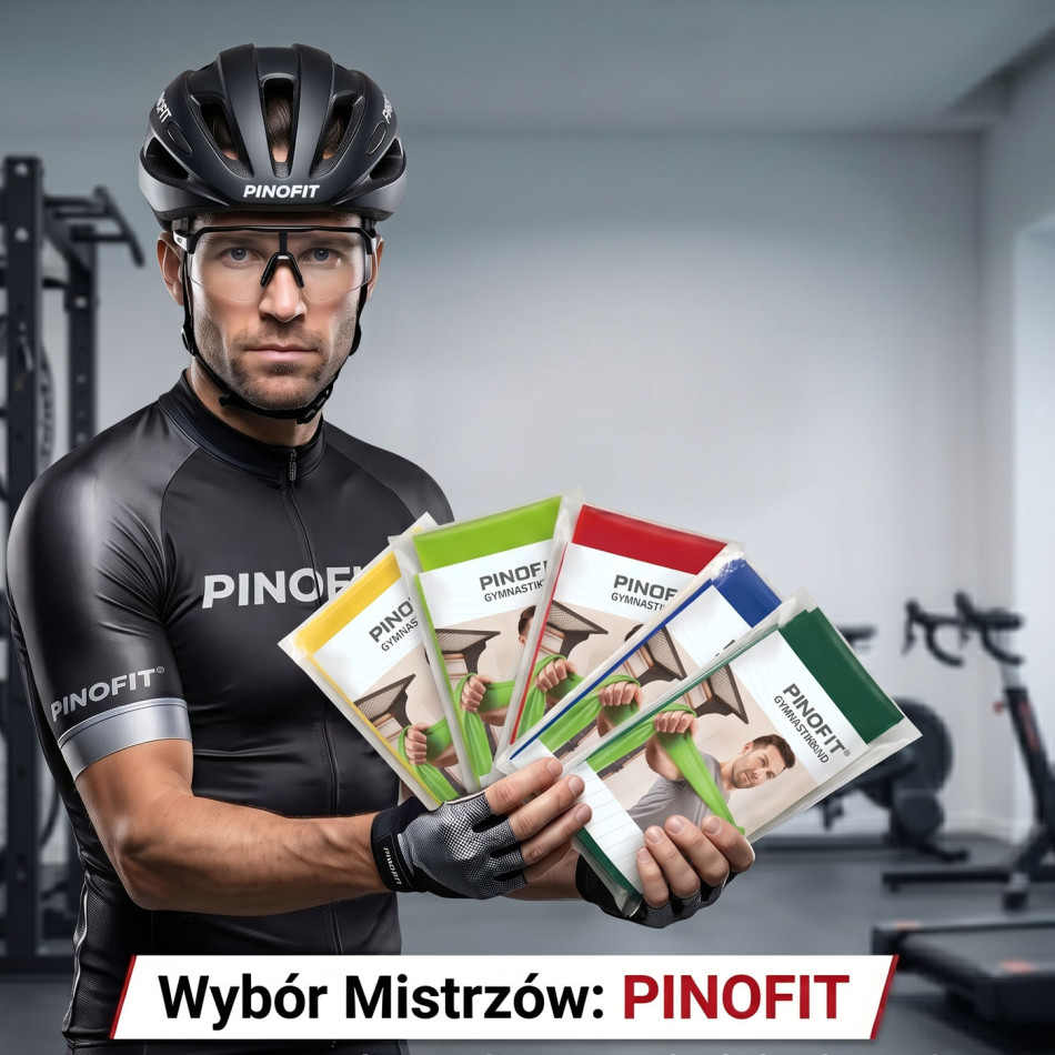 PINOFIT Taśma do ćwiczeń i rehabilitacji 2 m różne opory