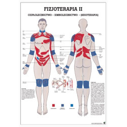 Plansza anatomiczna - fizjoterapia II: Ciepłolecznictwo - Zimnolecznictwo - Krioterapia PHYS2