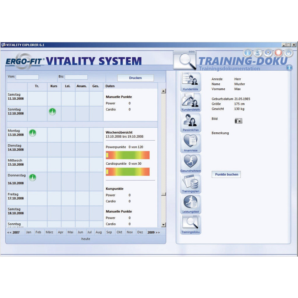 Profesjonalny trening funkcjonalny ERGOFIT PowerLine 4000 z systemem VitalitySystem