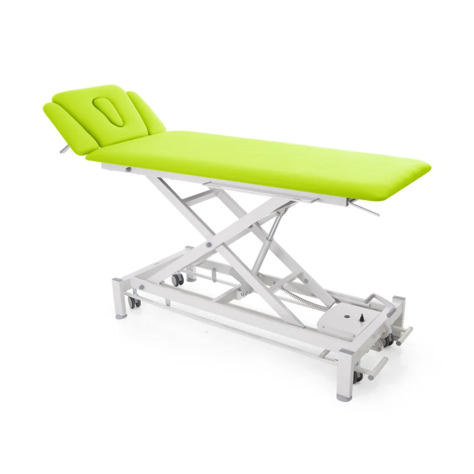 Galaxy Mercury S4 - stół do masażu i rehabilitacji z regulacją elektryczną kolor limonka