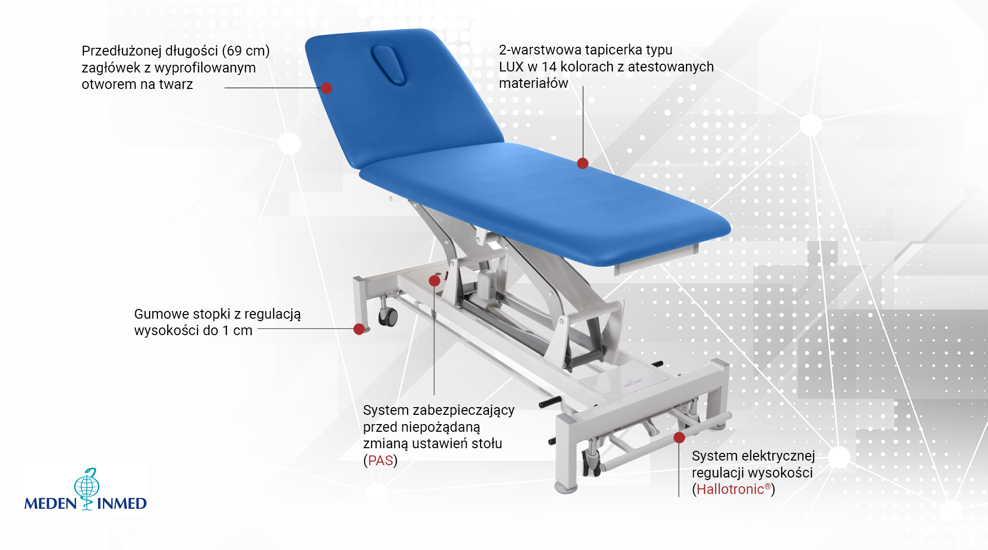 Widok komponentów w stole Terapeuta E-S2.F4