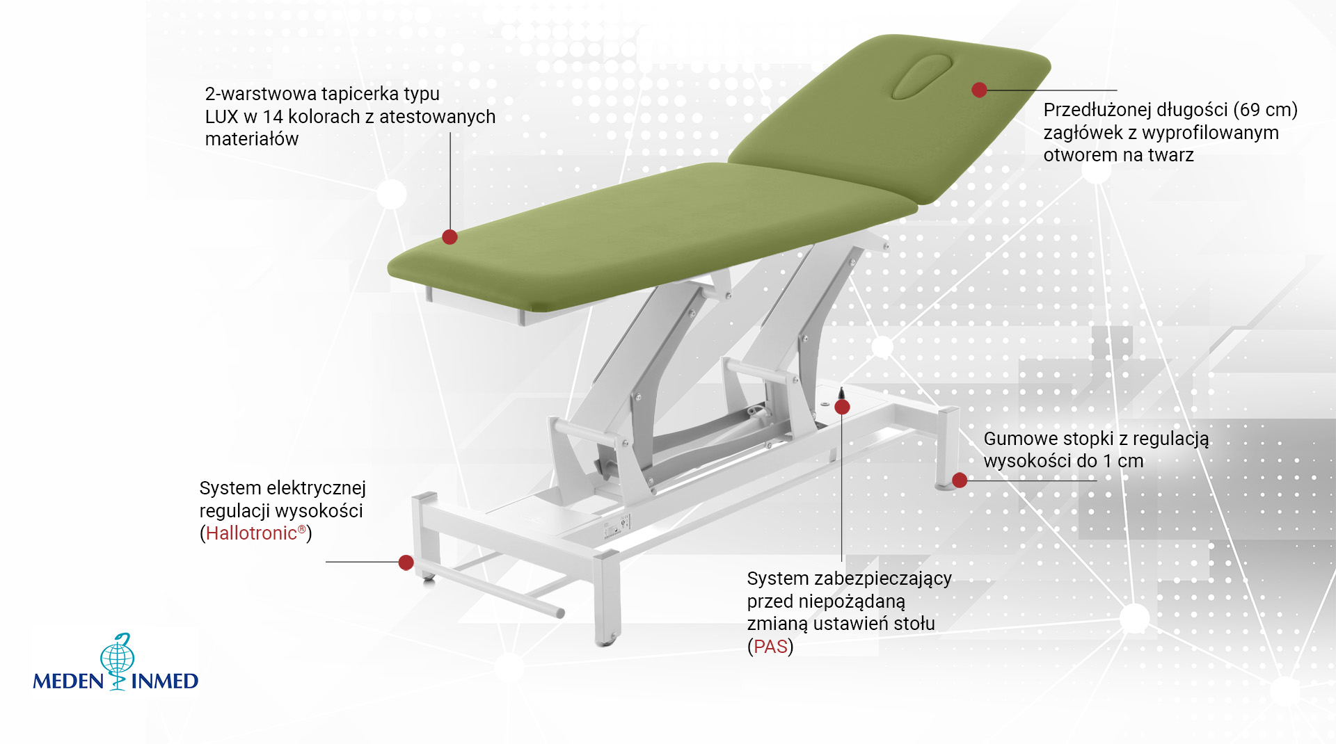 Widok komponentów w stole Terapeuta E-S2.F0