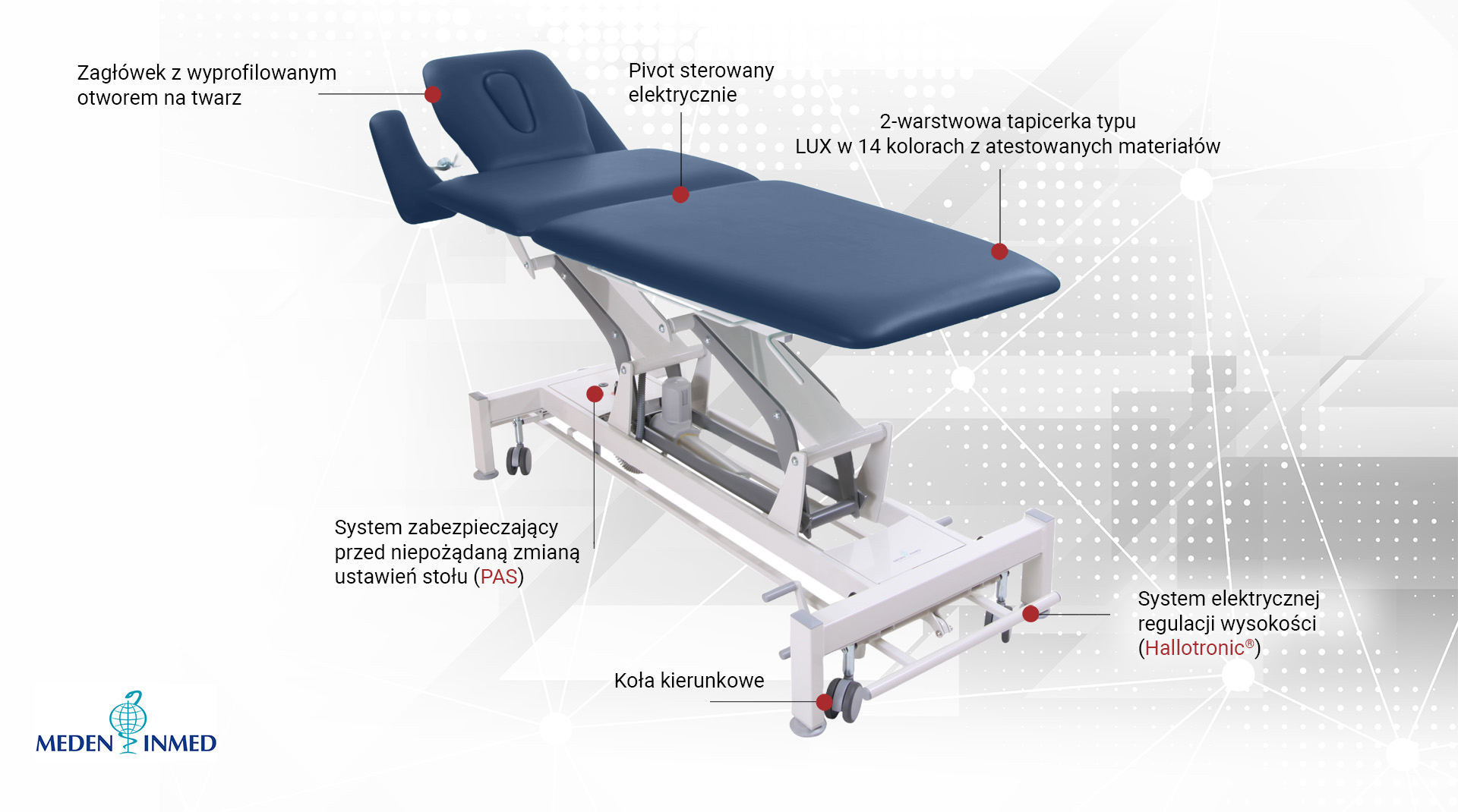 Widok komponentów w stole Terapeuta M-P5.F4