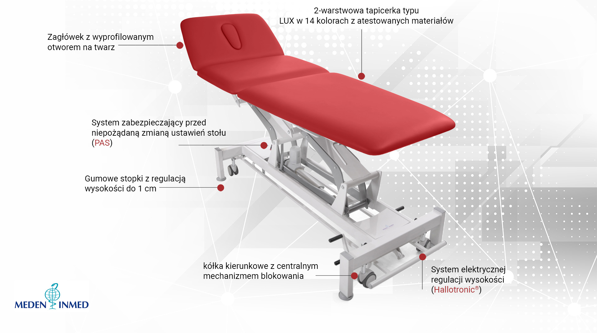 Widok komponentów w stole Terapeuta M-S3.F4