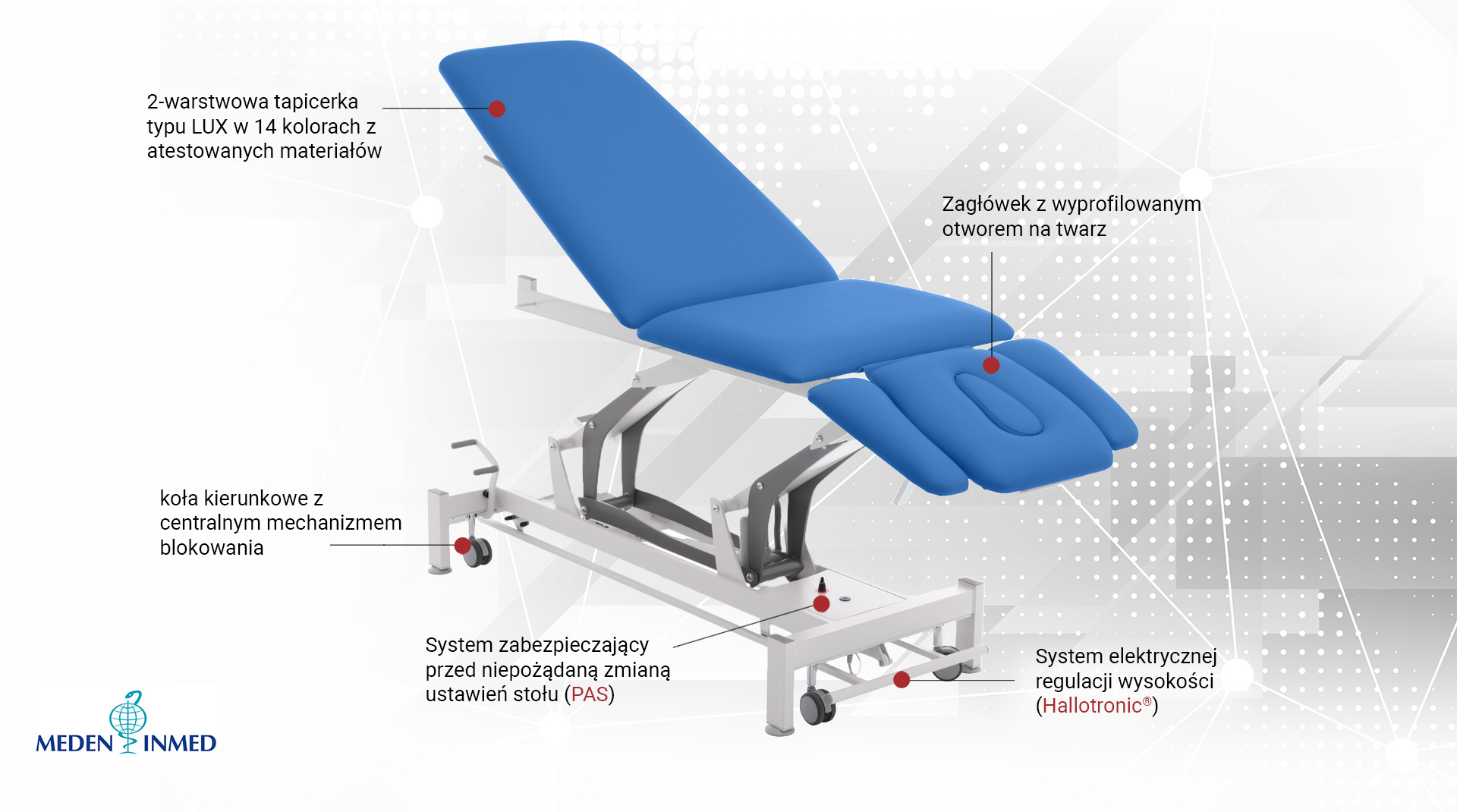 Widok komponentów w stole Terapeuta M-S5.F4