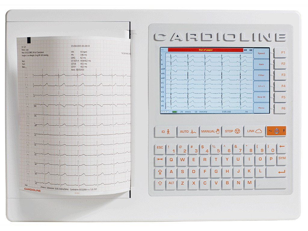 Przenośny aparat EKG ECG 200+