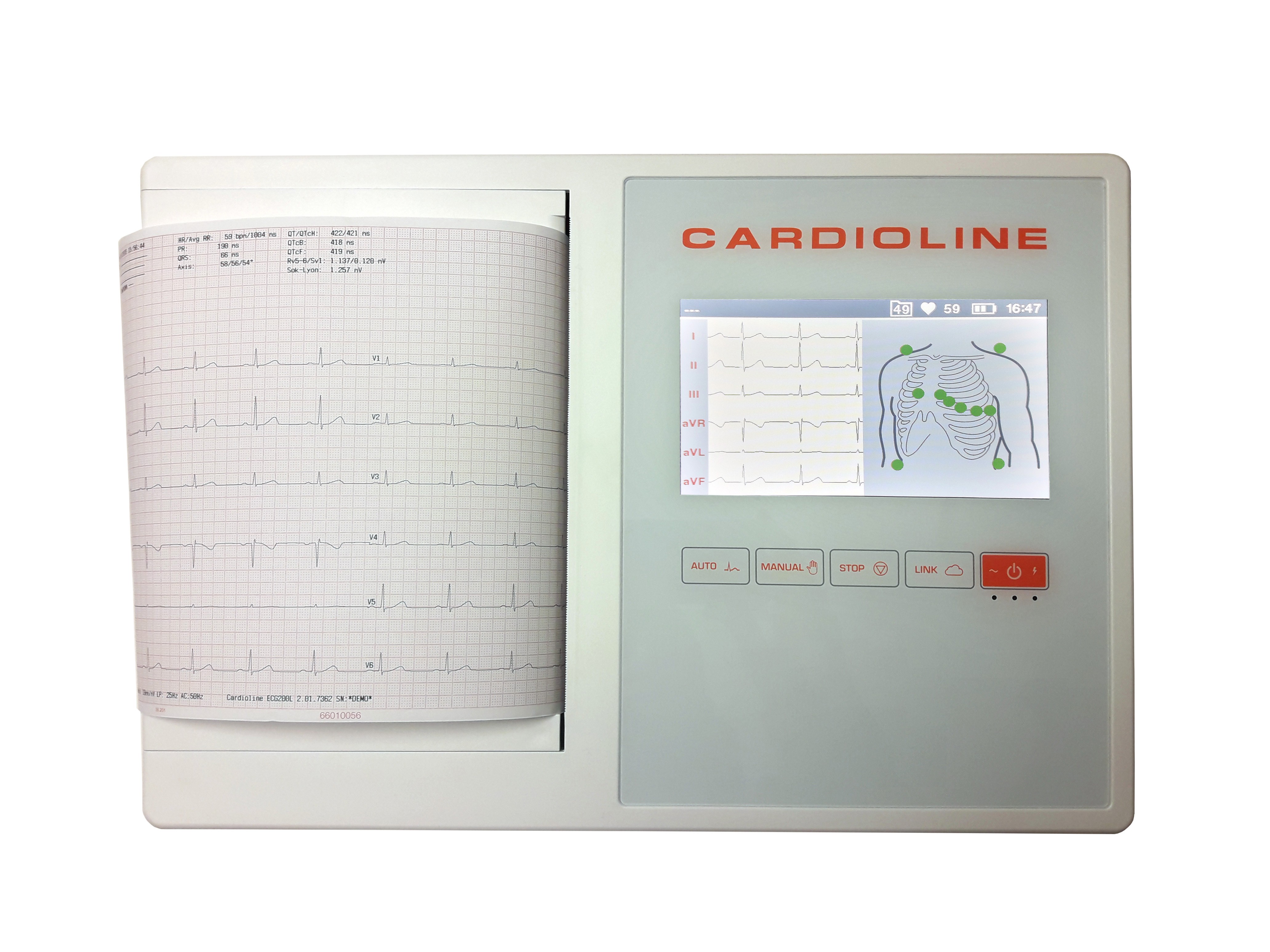 Przenośny aparat EKG ECG 200L