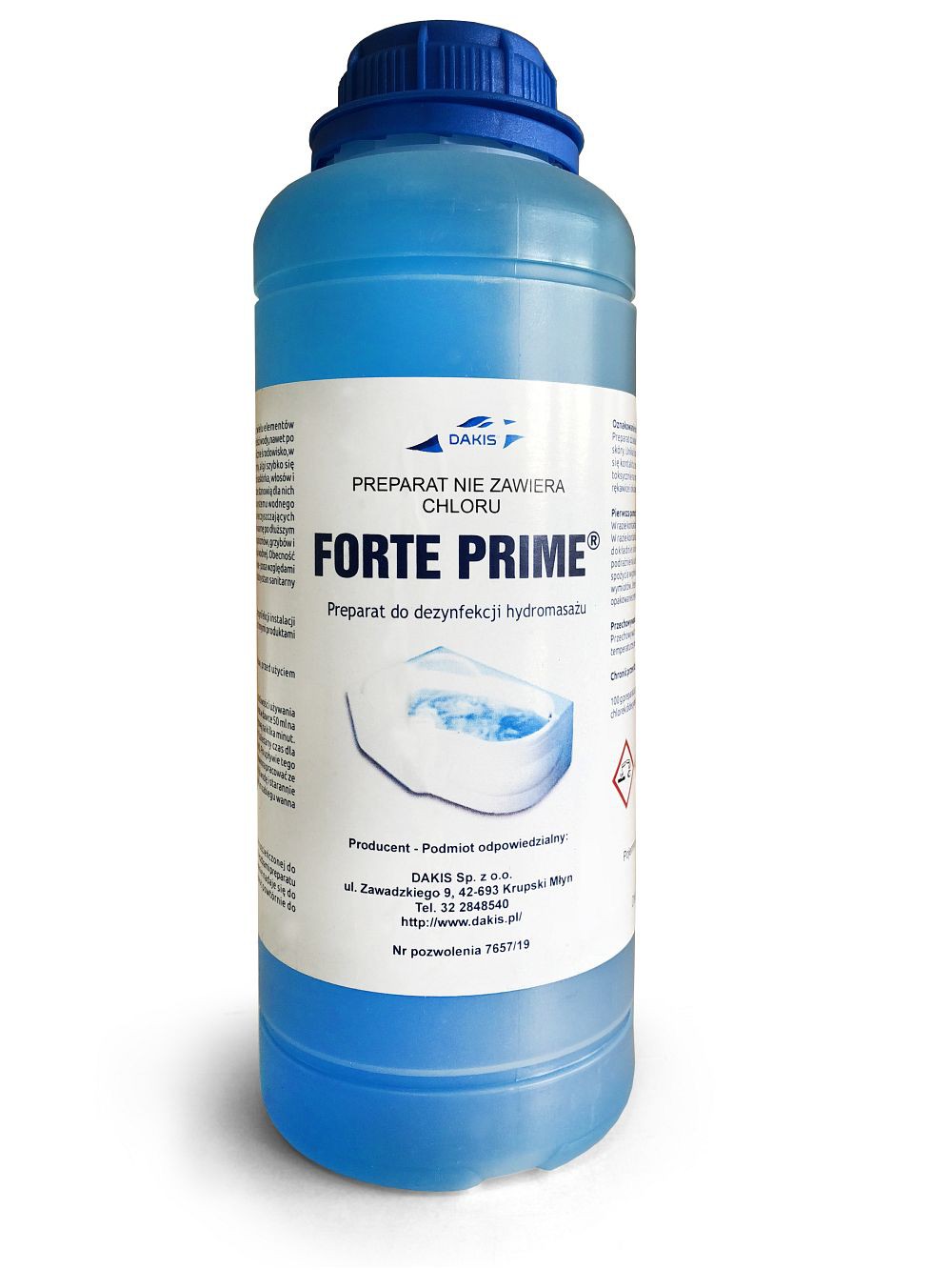 Środek do dezynfekcji wanien z hydromasażem FORTE PRIME