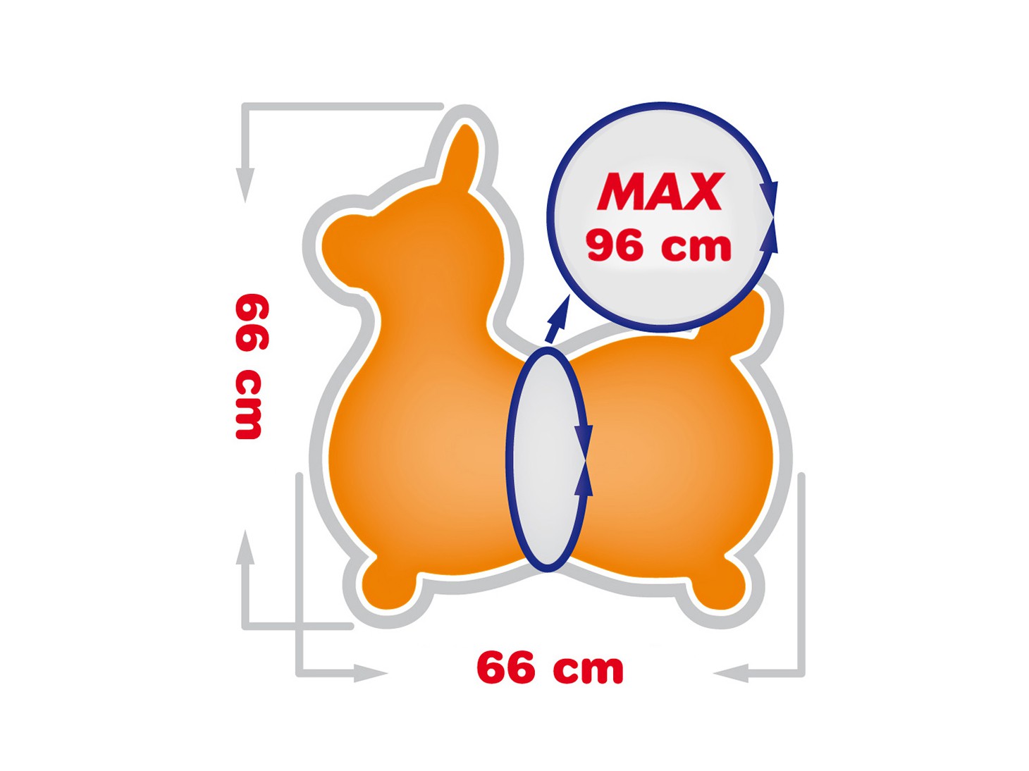 Rody Max - nadmuchiwana zabawka konik
